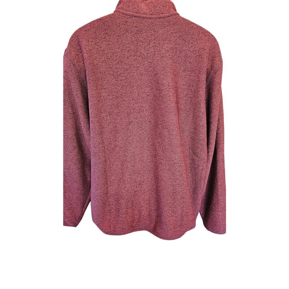 Eddie Bauer size XL red pocket pullover sweater warm EUC preppy mens casual - Picture 4 of 9